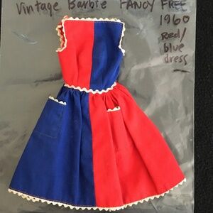 Barbie Red & Blue Dress 1960 - Fancy Free